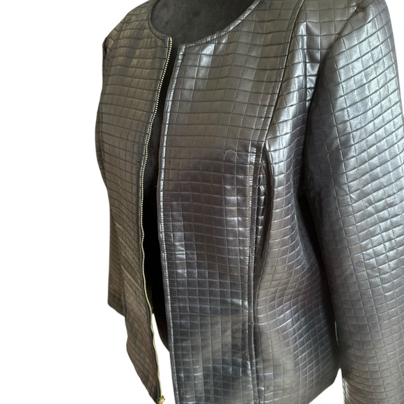 Kim Rogers Quilted Cropped Jacket – Black – Size M - Picture 9 of 11